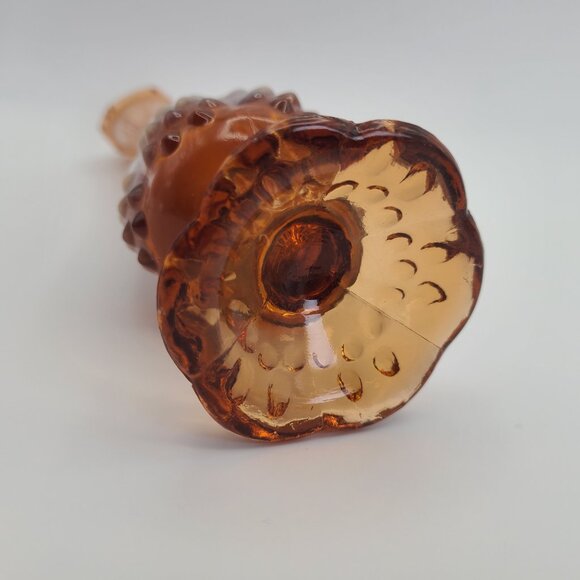 Fenton Glass Vintage Cameo Opalescent Hobnail Swung Bud Vase 9.75” Warm Caramel - Picture 6 of 8